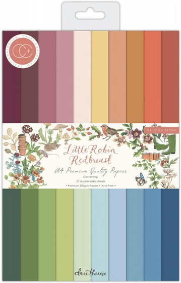 ���� ��� ��������  Little Robin Redbreast - A4 Premium Cardstock Paper Pad