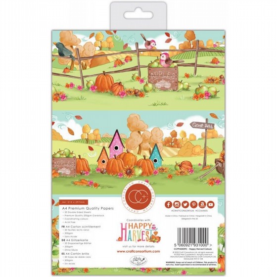 ���� ��� ��������  Happy Harvest - A4 Premium Cardstock Paper Pad