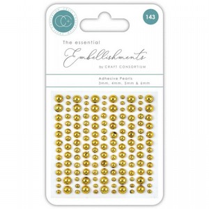 מארז נקודות אפוקסי דביקות The Essential Embellishments - Adhesive Pearls - Gold מארז נקודות אפוקסי דביקות The Essential Embellishments - Adhesive Pearls - Gold