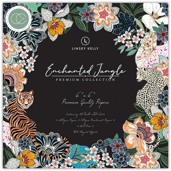  ���� ��� ��������  Enchanted Jungle - 6"x6" Premium Paper Pad