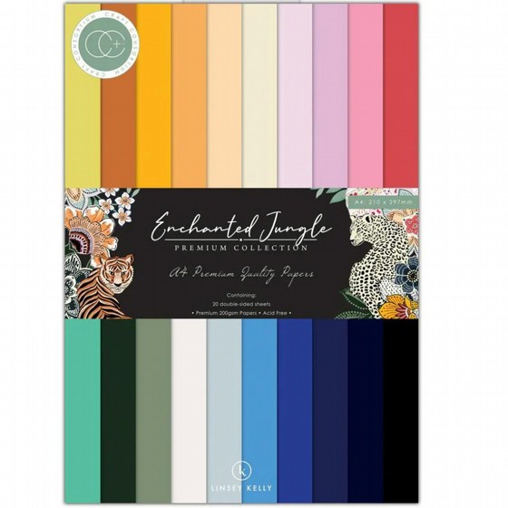 ���� ��� ��������  Enchanted Jungle - A4 Premium Cardstock Paper Pad