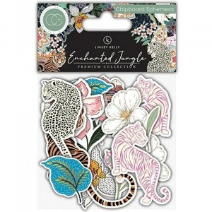   ' Enchanted Jungle - Chipboard Ephemera