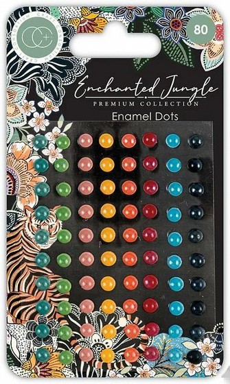  ���� ������ ������ ������  Enchanted Jungle - Adhesive Enamel Dots