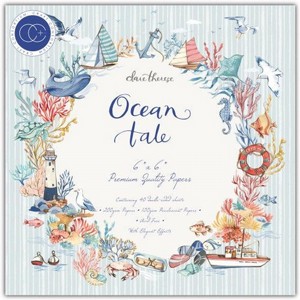 מארז דפי קארדסטוק Ocean Tale - 6"x6" Premium Paper Pad מארז דפי קארדסטוק Ocean Tale - 6"x6" Premium Paper Pad