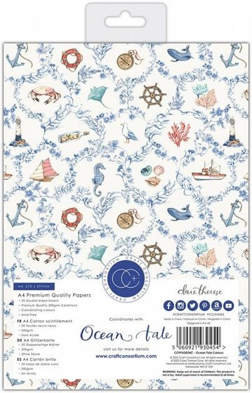  ���� ��� �������� Ocean Tale - A4 Premium Cardstock Paper Pad
