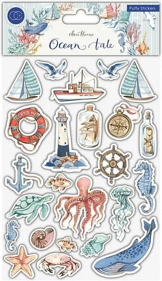 ������ ������� ����� ���  Ocean Tale - Puffy Stickers