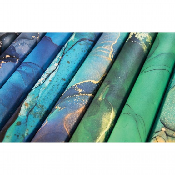 ���� ��� �������� The Essential Craft Papers - 6x6 - Ink Drops - Ocean