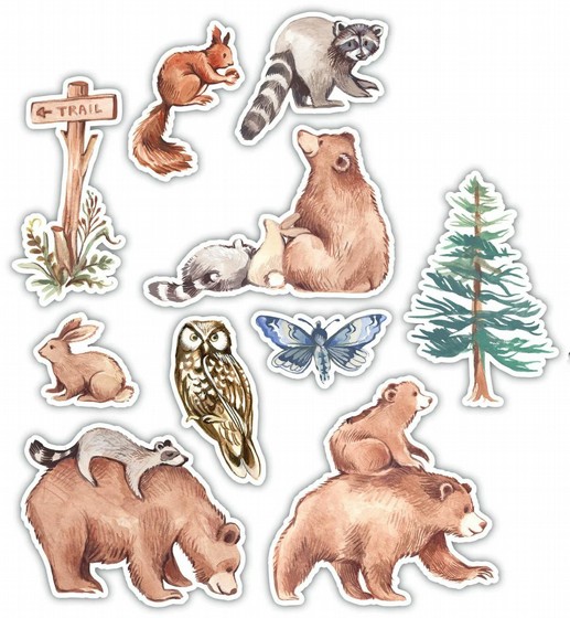  ���� ������ �������� In the Forest - Wood Shapes