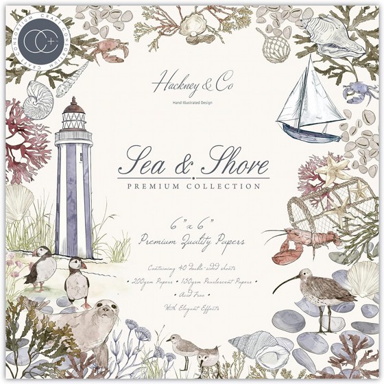 ���� ��� ��������  Sea & Shore - 6"x6" Premium Paper Pad