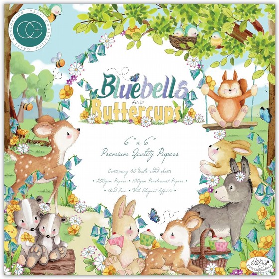 ���� ��� ��������  Bluebells and Buttercups - 6"x6" Premium Paper Pad