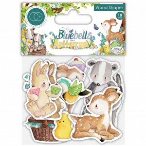 מארז חיתוכי עץ Bluebells and Buttercups - Laser cut Wooden Shapes מארז חיתוכי עץ Bluebells and Buttercups - Laser cut Wooden Shapes