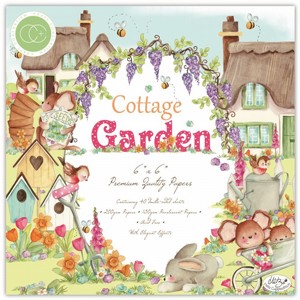 מארז דפי קארדסטוק Cottage Garden 6"x6" Premium Paper Pad מארז דפי קארדסטוק Cottage Garden 6"x6" Premium Paper Pad