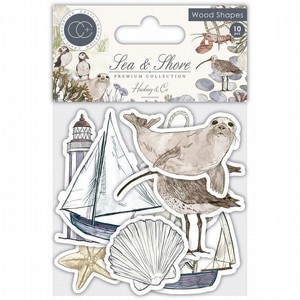 מארז חיתוכי עץ Sea & Shore - Laser cut Wooden Shapes מארז חיתוכי עץ Sea & Shore - Laser cut Wooden Shapes