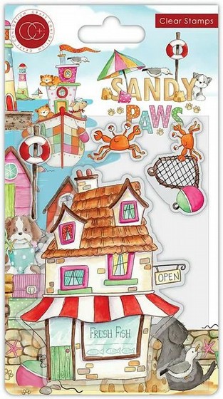 ���� ������ ��������  Sandy Paws - Fresh Fish - Stamp Set
