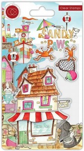 מארז חותמות איכותיות Sandy Paws - Fresh Fish - Stamp Set מארז חותמות איכותיות Sandy Paws - Fresh Fish - Stamp Set