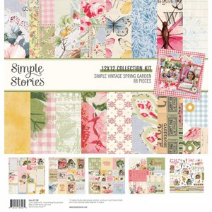 מארז דפי קארדסטוק מעוצבים מסדרת SIMPLE VINTAGE SPRING GARDEN מארז דפי קארדסטוק מעוצבים מסדרת SIMPLE VINTAGE SPRING GARDEN