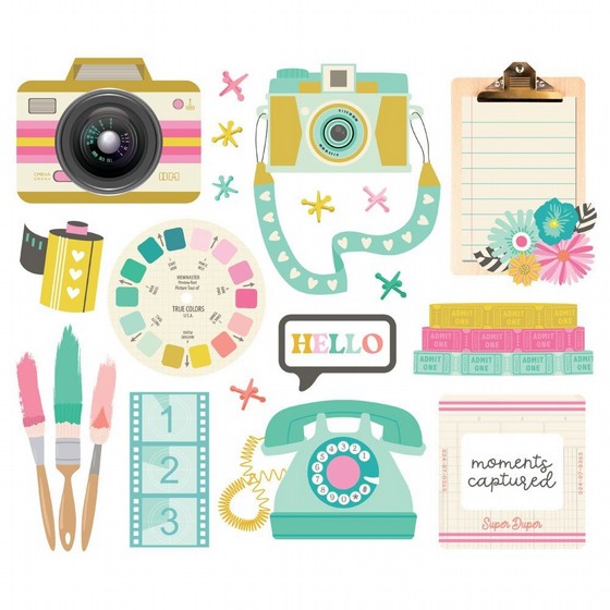 ���� ������ ���� ��������  True Colors Collection - Ephemera - Big Bits And Pieces