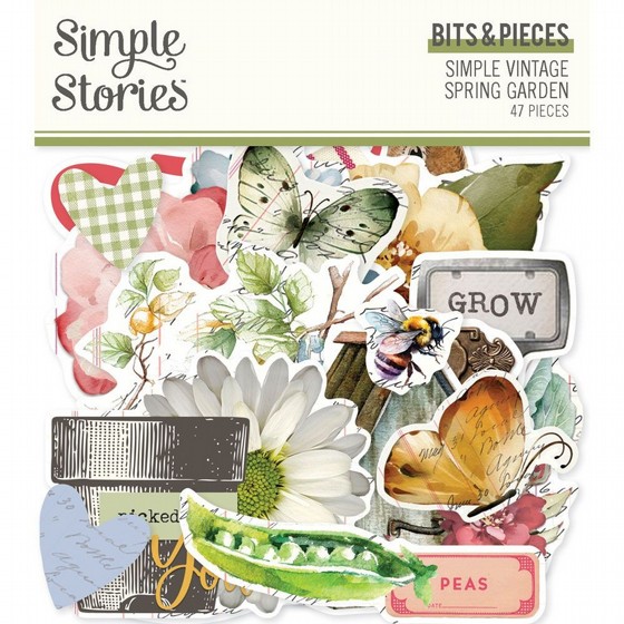 ���� ������ ���� �������� ����� Simple Vintage Spring Garden Collection - Ephemera - Bits And Pieces