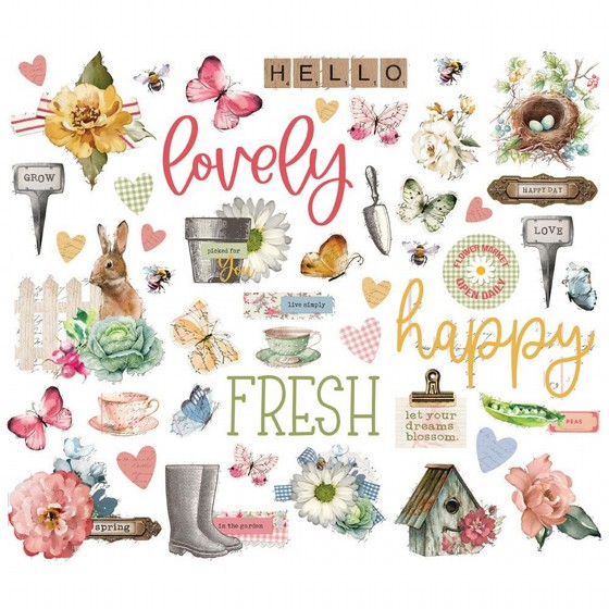 ���� ������ ���� �������� ����� Simple Vintage Spring Garden Collection - Ephemera - Bits And Pieces