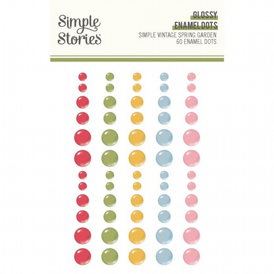 ���� ������ ������ ������� ������� ������  Simple Vintage Spring Garden Collection - Glossy Enamel Dots 