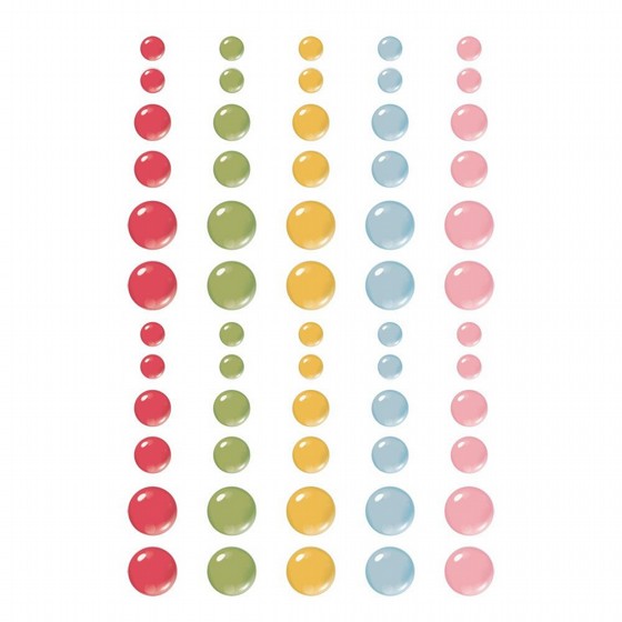 ���� ������ ������ ������� ������� ������  Simple Vintage Spring Garden Collection - Glossy Enamel Dots 