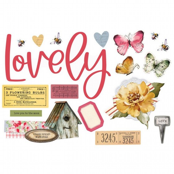 ���� ������ �������� ������ ����� Simple Pages Collection - Page Pieces - Simple Vintage Spring Garden