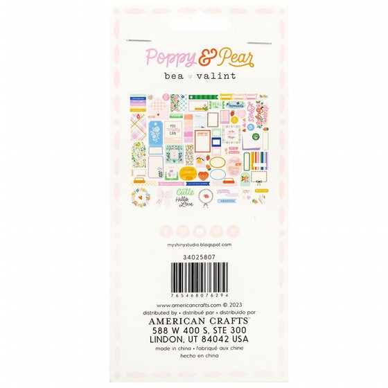 ���� ������ �������� Bea Valint - Poppy and Pear Collection - Ephemera - Journaling