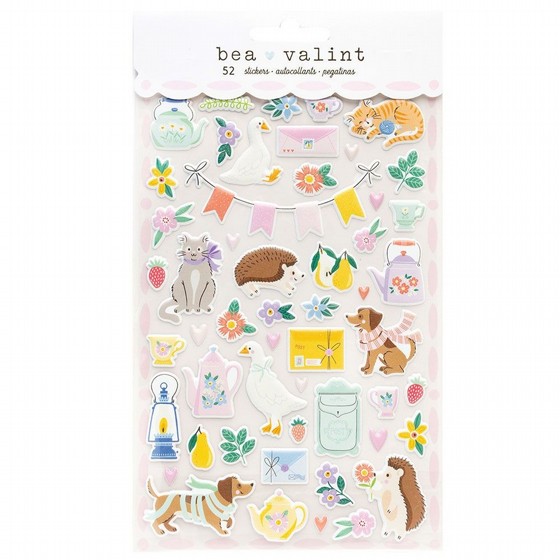 ���� ������ ��� ��� ��� Bea Valint - Poppy and Pear Collection - Puffy Stickers
