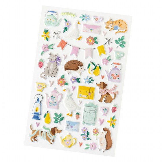 ���� ������ ��� ��� ��� Bea Valint - Poppy and Pear Collection - Puffy Stickers
