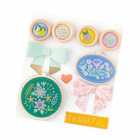 ���� ��������� ������ Bea Valint - Poppy and Pear Collection - Embellishment Kit