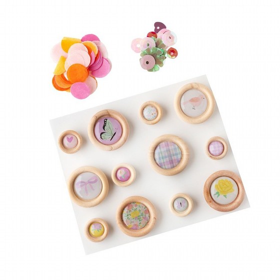 ���� ��������� ������ Celes Gonzalo - Rainbow Avenue Collection - Confetti Button Pack