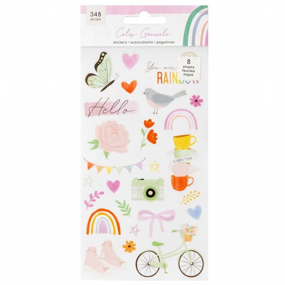 ����� ������ �������� ����� Celes Gonzalo - Rainbow Avenue Collection - Sticker Book