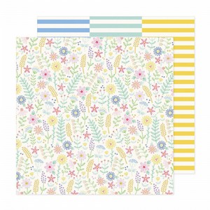 דף קארדסטוק מעוצב Bea Valint - Poppy and Pear Collection - 12 x 12 Double Sided Paper - Stitched Delights דף קארדסטוק מעוצב Bea Valint - Poppy and Pear Collection - 12 x 12 Double Sided Paper - Stitched Delights