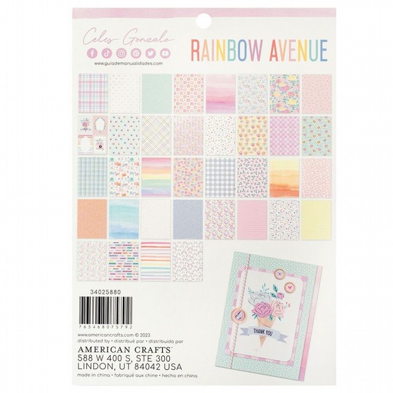 ���� ��� �������� Celes Gonzalo - Rainbow Avenue Collection - 6 x 8 Paper Pad