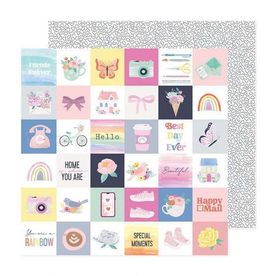 �� �������� ����� Celes Gonzalo - Rainbow Avenue Collection - 12 x 12 Double Sided Paper - Sweet Love