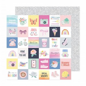 דף קארדסטוק מעוצב Celes Gonzalo - Rainbow Avenue Collection - 12 x 12 Double Sided Paper - Sweet Love דף קארדסטוק מעוצב Celes Gonzalo - Rainbow Avenue Collection - 12 x 12 Double Sided Paper - Sweet Love