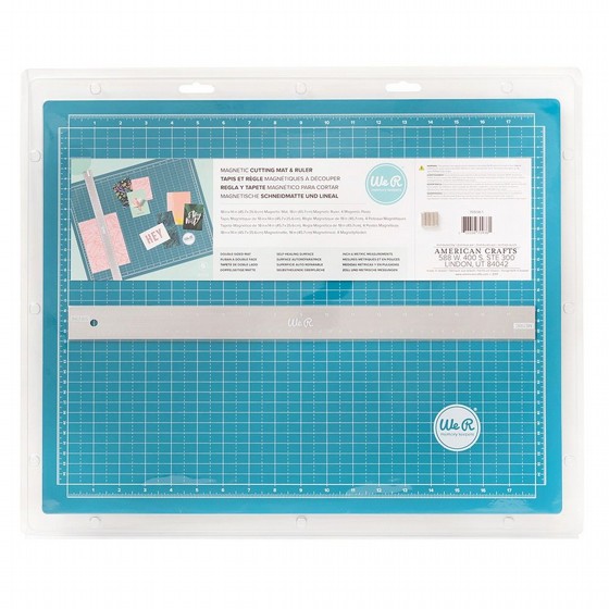 ���� ����� ����� ����� We R Makers - Crafters 14 x 18 Inch Magnetic Mat and 18 Inch Magnetic Rule