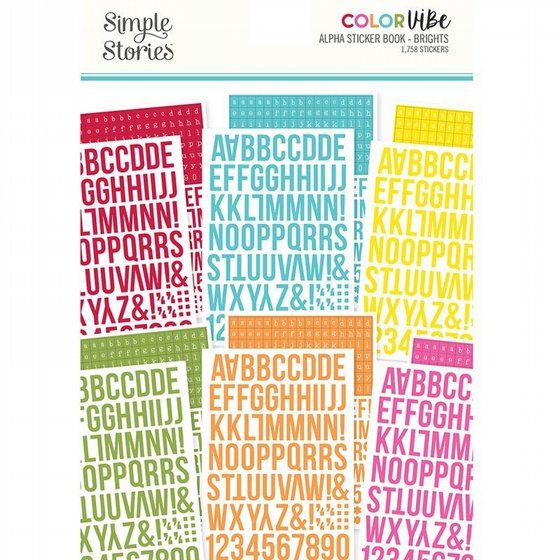 ��� ����� 1758 ������ ������� ABC ����� 8*6 ���� ����� Brights Alpha Sticker Book
