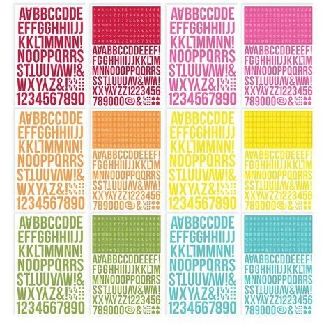 ��� ����� 1758 ������ ������� ABC ����� 8*6 ���� ����� Brights Alpha Sticker Book