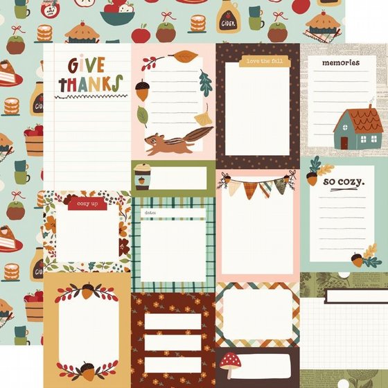 �� �������� ����� �������� ��������  12*12 ���� ����� Cider & Donuts - Journal Elements