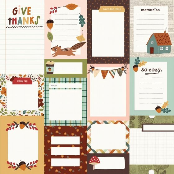 �� �������� ����� �������� ��������  12*12 ���� ����� Cider & Donuts - Journal Elements