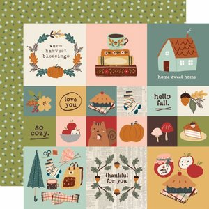דף קארדסטוק כרטיסיות מעוצב 12*12 אינץ' מסדרת Cider & Donuts - 2x2/4x4 Elements דף קארדסטוק כרטיסיות מעוצב 12*12 אינץ' מסדרת Cider & Donuts - 2x2/4x4 Elements