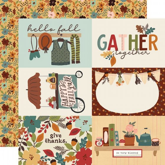 �� �������� �������� ����� 12*12 ���� ����� Cider & Donuts - 4x6 Elements