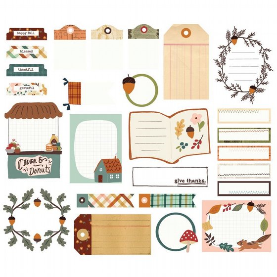 ���� ������ �������� �����  Cider & Donuts - Journal Bits & Pieces