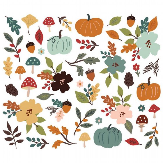 ���� ������ �������� ����� Cider & Donuts - Floral Bits & Pieces