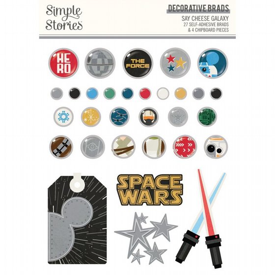 ������ ������� ������  ������ ����� Say Cheese Galaxy - Decorative Brads