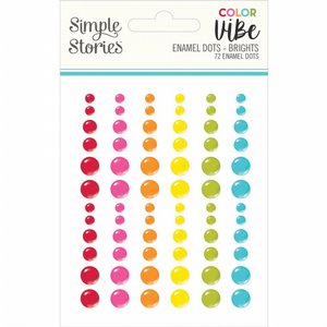 ���� ������ ������ ������� ������� ������ ����� Color Vibe Enamel Dots - Brights