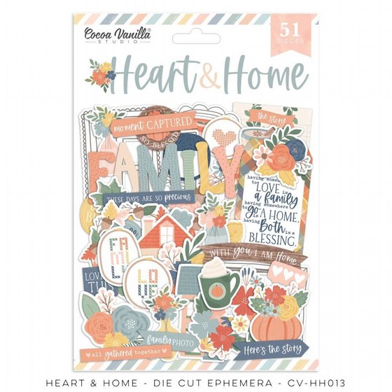������ �������� �������� ����� HEART & HOME � DIE CUT EPHEMERA