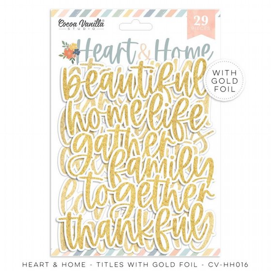 ������ �������� �������� �� ����� ���� ��� ����� HEART & HOME � TITLES WITH GOLD FOIL