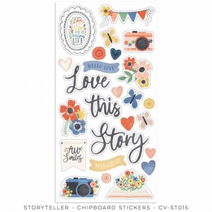 מארז מדבקות צ'יפבורד מסדרת STORYTELLER – CHIPBOARD STICKERS מארז מדבקות צ'יפבורד מסדרת STORYTELLER – CHIPBOARD STICKERS